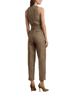 Lauren Ralph Lauren Houndstooth Belted Linen Jumpsuit | Jumpsuits & Rompers 6 Lauren Ralph Lauren Houndstooth Belted Linen Jumpsuit | Jumpsuits & Rompers -Shoe Vogue Shop 71FdvXHLtiL. AC SR736920