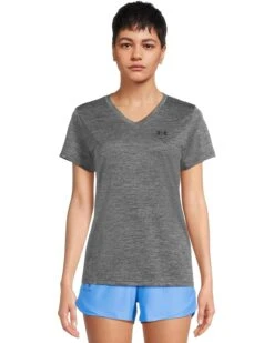 Under Armour Tech Short Sleeve V-Neck Twist | Shirts & Tops -Shoe Vogue Shop 71FfsNwa6BL. AC SR736920