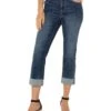 Liverpool Los Angeles Petite Charlie Crop Wide Rolled Cuff 22" Inseam | Jeans -Shoe Vogue Shop 71GE9lfyaqL. AC SR736920