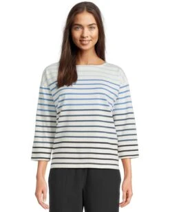 L.L.Bean Heritage Mariner Boatneck 3/4 Sleeve Stripe | Shirts & Tops