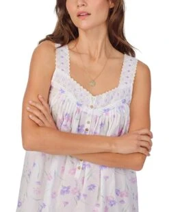 Eileen West Cotton Woven Sleeveless Chemise | Sleepwear -Shoe Vogue Shop 71H8CHmZpL. AC SR736920