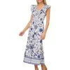 Adrianna Papell Printed Ruffle Midi Dress | Dresses 2 Adrianna Papell Printed Ruffle Midi Dress | Dresses -Shoe Vogue Shop 71Hd DaxzkL. AC SR736920