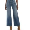 KUT from the Kloth Petite Meg High-Rise Wide Leg Exposed Button Raw Hem Patch Pockets in Prevent | Jeans -Shoe Vogue Shop 71IPTuPLYCL. AC SR736920