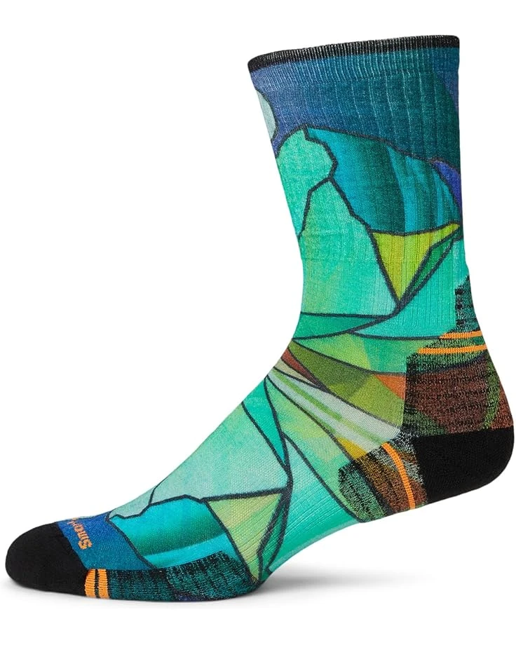 Smartwool Hike Targeted Cushion Mirror Mountain Print Crew Socks 3 Smartwool Hike Targeted Cushion Mirror Mountain Print Crew Socks