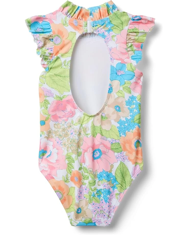 Janie and Jack Ruffle Neck One-Piece Swim (toddler/Little Kid/Big Kid) | Swimwear 4 Janie and Jack Ruffle Neck One-Piece Swim (toddler/Little Kid/Big Kid) | Swimwear - Image 2