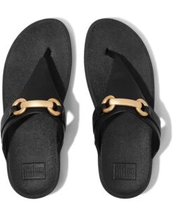 FitFlop Lulu Chunky-Snaffle Leather Toe-Post Sandals -Shoe Vogue Shop 71JH0xdlVDL. AC SR736920