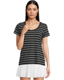 L.L.Bean Soft Stretch Supima Tee Scoopneck Short-Sleeve Stripe | Shirts & Tops