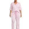 Karen Neuburger Plus Size Rose Gardens Notch Collar Girlfriend Pajama Set | Sleepwear 1 Karen Neuburger Plus Size Rose Gardens Notch Collar Girlfriend Pajama Set | Sleepwear -Shoe Vogue Shop 71KUXfF TCL. AC SR736920
