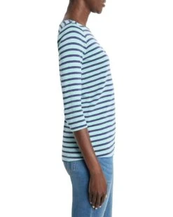 NIC+ZOE 3/4 Sleeve Stripe Boat Tee | Shirts & Tops -Shoe Vogue Shop 71Kl4ch65AL. AC SR736920