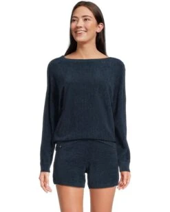 Barefoot Dreams Cozychic Ultra Lite® Boatneck Pullover and Short Set | Sweaters -Shoe Vogue Shop 71LBUrTO2nL. AC SR736920