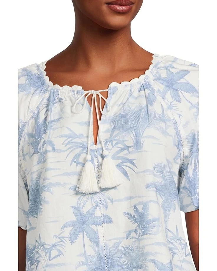 Tommy Bahama Fortuna Fronds Poplin Short Sleeve Top | Shirts & Tops 6 Tommy Bahama Fortuna Fronds Poplin Short Sleeve Top | Shirts & Tops - Image 4