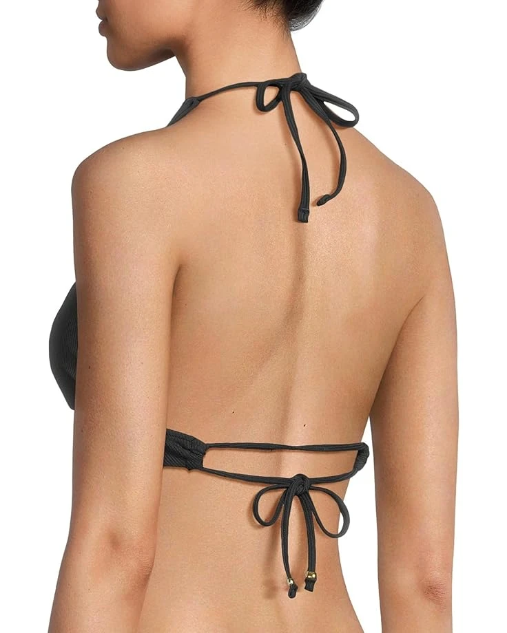 BECCA Modern Edge Rib Mira Buckle Halter Top | Swimwear 6 BECCA Modern Edge Rib Mira Buckle Halter Top | Swimwear - Image 4