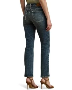 Lauren Ralph Lauren Mid-Rise Straight Ankle Jeans 7 Lauren Ralph Lauren Mid-Rise Straight Ankle Jeans -Shoe Vogue Shop 71MHqWizzcL. AC SR736920