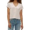 Michael Stars Harlan Cropped V-neck Tee | Shirts & Tops
