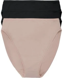 Natori Bliss Bare Cotton High Cut Brief 3-Pack | Underwear & Intimates