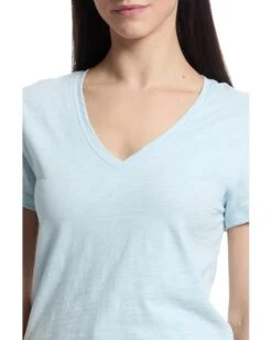 Lilla P Short Sleeve Back Seam V-neck | Shirts & Tops -Shoe Vogue Shop 71NFMY9X31L. AC SR736920