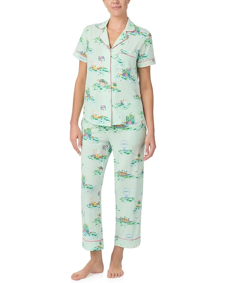 Kate Spade New York Short Sleeve Cropped PJ Set | Sleepwear 3 Kate Spade New York Short Sleeve Cropped PJ Set | Sleepwear