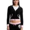 Juicy Couture Vday Heritage Track Jacket With Contrast Rib | Coats & Outerwear