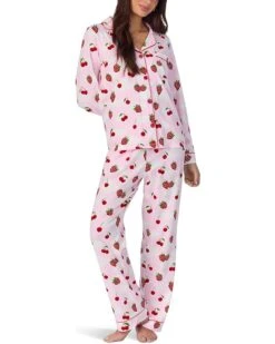 Bedhead PJs Long Sleeve Cotton Knit Classic Pajama Set | Sleepwear -Shoe Vogue Shop 71O eONLtfL. AC SR736920