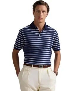 Polo Ralph Lauren Classic Fit Striped Soft Cotton Polo | Shirts & Tops -Shoe Vogue Shop 71O4iyD590L. AC SR736920