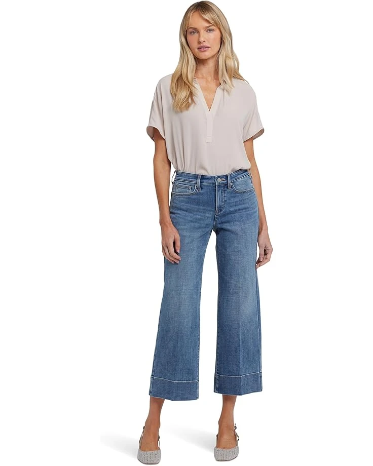 NYDJ Petite Teresa Wide Leg Ankle Jeans in Majorca Bay 3 NYDJ Petite Teresa Wide Leg Ankle Jeans in Majorca Bay