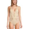 BECCA Polished Crochet Plunge One Piece | Swimwear -Shoe Vogue Shop 71PkTQTxFFL. AC SR736920