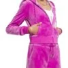 Juicy Couture Solid Classic Juicy Hoodie With Back Bling | Hoodies & Sweatshirts