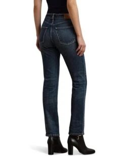 Lauren Ralph Lauren High-Rise Straight Ankle Jeans 8 Lauren Ralph Lauren High-Rise Straight Ankle Jeans -Shoe Vogue Shop 71R1Xj sIL. AC SR736920