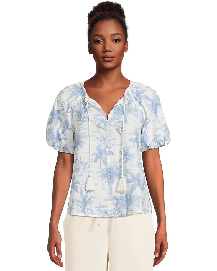 Tommy Bahama Fortuna Fronds Poplin Short Sleeve Top | Shirts & Tops 3 Tommy Bahama Fortuna Fronds Poplin Short Sleeve Top | Shirts & Tops