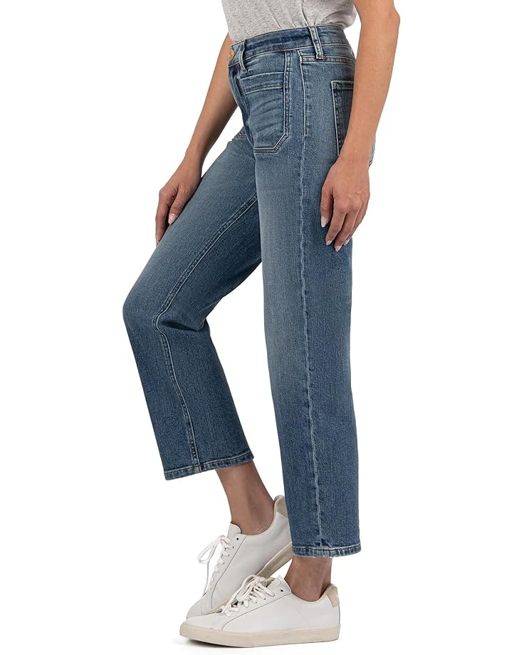 KUT from the Kloth Elizabeth High Rise Straight Leg Front Inset Pockets | Jeans 5 KUT from the Kloth Elizabeth High Rise Straight Leg Front Inset Pockets | Jeans - Image 3