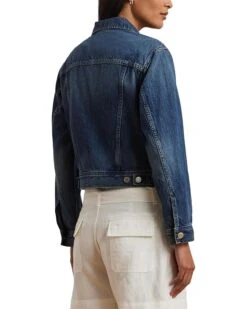 Lauren Ralph Lauren Petite Paizley Unlined Trucker Jacket | Coats & Outerwear -Shoe Vogue Shop 71UukP7MQTL. AC SR736920