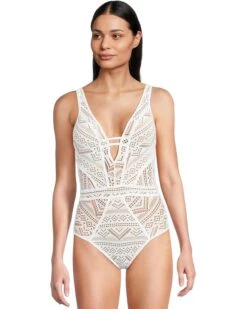 BECCA Color Play Crochet Plunge One Piece | Swimwear -Shoe Vogue Shop 71Xrwg9oELL. AC SR736920