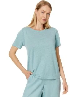 Eileen Fisher Crew Neck Short Sleeve Tee | Shirts & Tops -Shoe Vogue Shop 71ZkPGO44dL. AC SR736920