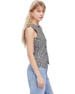 Madewell Bayley Vest - Gingham Suiting | Coats & Outerwear -Shoe Vogue Shop 71Zlih1yhL. AC SR736920