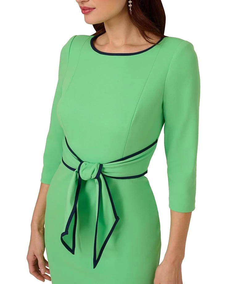 Adrianna Papell Tipped Crepe Tie Dress | Dresses 5 Adrianna Papell Tipped Crepe Tie Dress | Dresses - Image 3