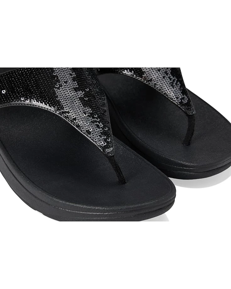 FitFlop Lulu Sequin Toe-Post Sandals 8 FitFlop Lulu Sequin Toe-Post Sandals - Image 6