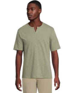 Vince Slub Split Neck Short Sleeve | Shirts & Tops