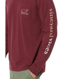Vineyard Vines Long Sleeve Burgee Vintage Whale Pocket Tee | Shirts & Tops -Shoe Vogue Shop 71cK8XD DnL. AC SR736920