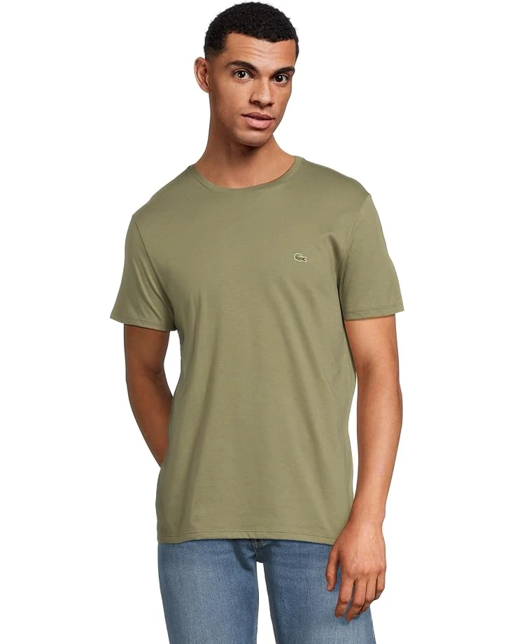 Lacoste Monochrome Cotton Pima Jersey Crew Neck T-shirt | Shirts & Tops 3 Lacoste Monochrome Cotton Pima Jersey Crew Neck T-shirt | Shirts & Tops