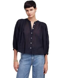 Madewell Maddy Top - Cotton Sushi Voile | Shirts & Tops