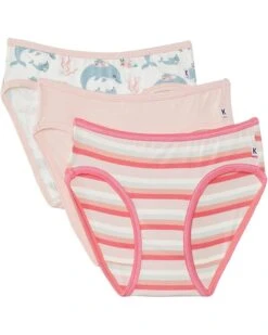 Kickee Pants Kids Print Girl's Underwear Set of 3 (Big Kid) | Socks -Shoe Vogue Shop 71eD3J8FJkL. AC SR736920