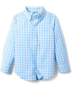 Janie and Jack Gingham Button-Down Shirt (Toddler/Little Kid/Big Kid) | Shirts & Tops