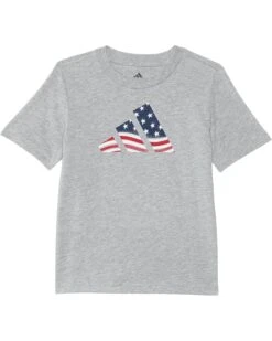 adidas Kids Usa Flag Logo Tee (Toddler/Little Kids) | Shirts & Tops
