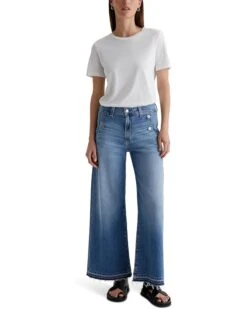 AG Jeans Dania Mid Rise Ankle Palazzo in Nautical Mile | Jeans 11 AG Jeans Dania Mid Rise Ankle Palazzo in Nautical Mile | Jeans -Shoe Vogue Shop 71gRLaDVZLL. AC SR736920