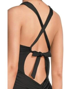 BECCA Color Code Iris Twist Front Plunge One Piece | Swimwear -Shoe Vogue Shop 71glOSqhTzL. AC SR736920