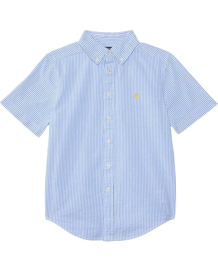 Polo Ralph Lauren Kids Cotton Seersucker Short-Sleeve Shirt (Toddler/Little Kid) | Shirts & Tops 3 Polo Ralph Lauren Kids Cotton Seersucker Short-Sleeve Shirt (Toddler/Little Kid) | Shirts & Tops