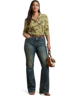 Lauren Ralph Lauren Plus Size Kristy Long Sleeve Button Front Shirt | Shirts & Tops 9 Lauren Ralph Lauren Plus Size Kristy Long Sleeve Button Front Shirt | Shirts & Tops -Shoe Vogue Shop 71gs7eB6UTL. AC SR736920