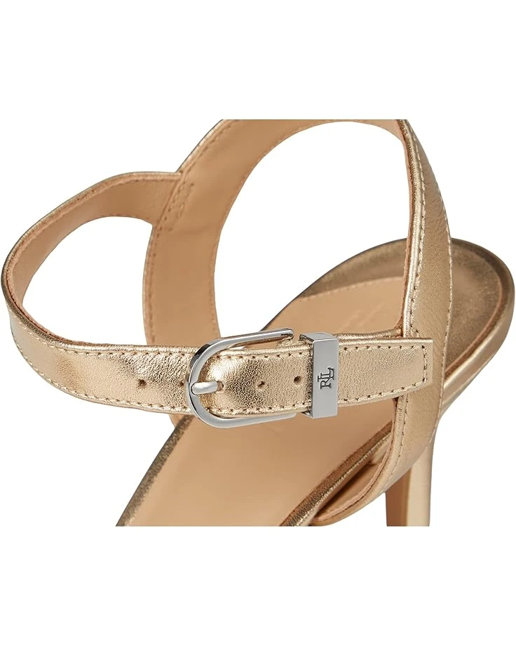 Lauren Ralph Lauren Gwen Metallic Nappa Leather Sandals | Heels 8 Lauren Ralph Lauren Gwen Metallic Nappa Leather Sandals | Heels - Image 6