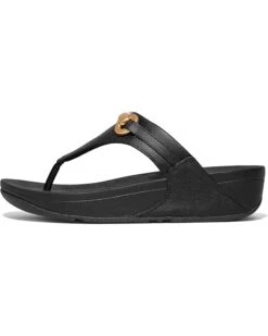 FitFlop Lulu Chunky-Snaffle Leather Toe-Post Sandals -Shoe Vogue Shop 71hmB3WjH3L. AC SR736920