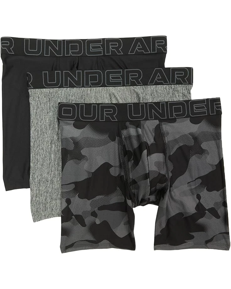Under Armour 3-pack Performance Tech Print 6” Boxer Briefs | Underwear 3 Under Armour 3-pack Performance Tech Print 6” Boxer Briefs | Underwear